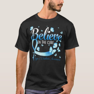 Camiseta Creer En La Cura De La Conciencia Sobre La Diabete