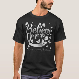Camiseta Creer En La Cure Sleep Apnea Awareness Butterfl