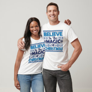 Camiseta Creer en la magia de los Navidades