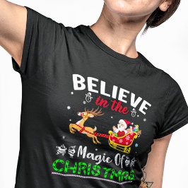 Camiseta Creer en la magia de los Navidades