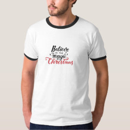 Camiseta Creer en la magia de los Navidades