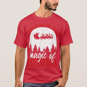 Camiseta Creer En La Magia De Los Navidades, Creer Christm