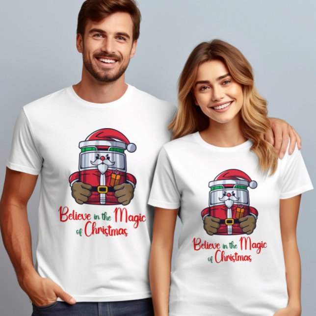 Camiseta Creer en la magia de los Navidades Santa Claus (Subido por el creador)
