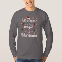 Camiseta Creer En La Magia De Los Navidades Xmas Citas Des
