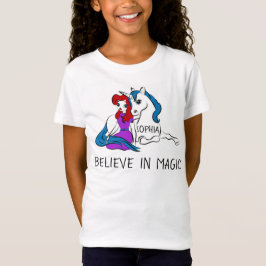 Camiseta Creer en la princesa mágica y Unicornio