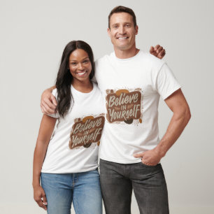 Camiseta creer en la tipografía