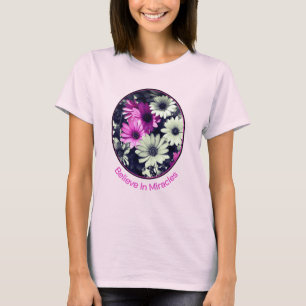 Camiseta Creer en los milagros Daisies Inspirador