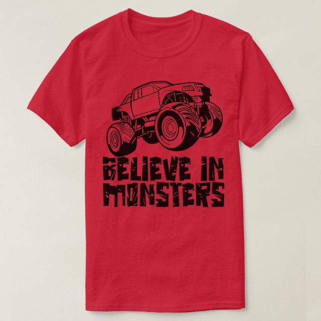 Camiseta Creer en los monstruos (Diseño del anverso)