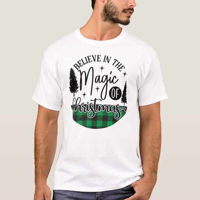 Camiseta creer en los navidades mágicos (Anverso)