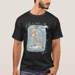 Camiseta Creer En Magic Fawn Baby Roe Deer Snow Globe Chr