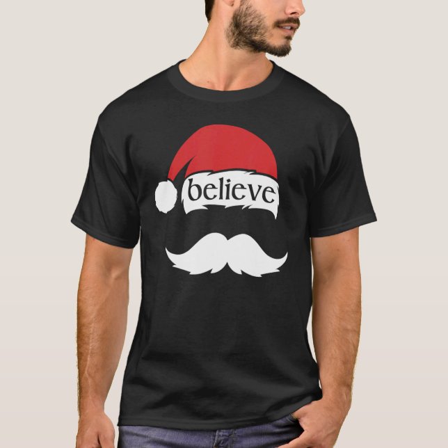 Camiseta Creer en que los Navidades de Santa Claus coincida (Anverso)