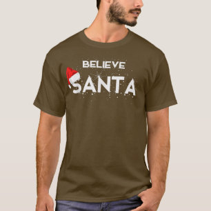 Camiseta Creer en Santa Cute Feliz Navidad