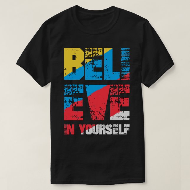 Camiseta Creer En Sí Mismo (Diseño del anverso)
