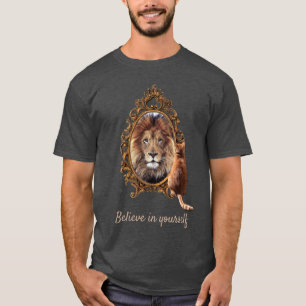 Camiseta Creer En Sí Mismo León Inspirador