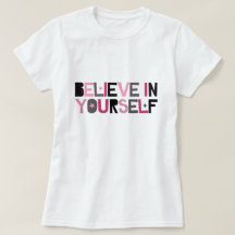 Creer en ti mismo (rosa, negro y gris)