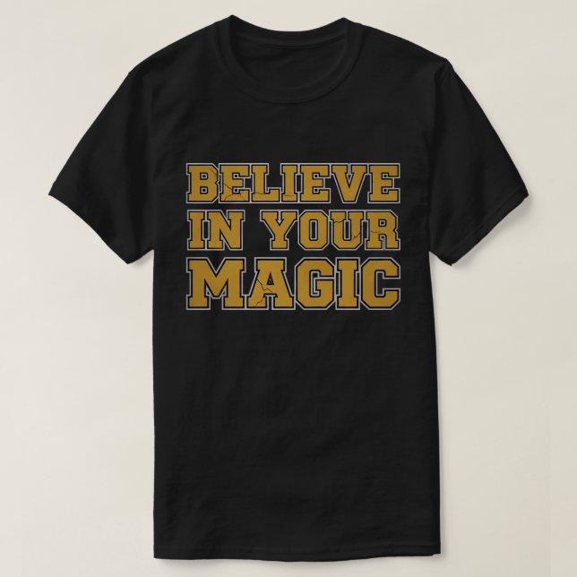Camiseta Creer en tu magia (Diseño del anverso)
