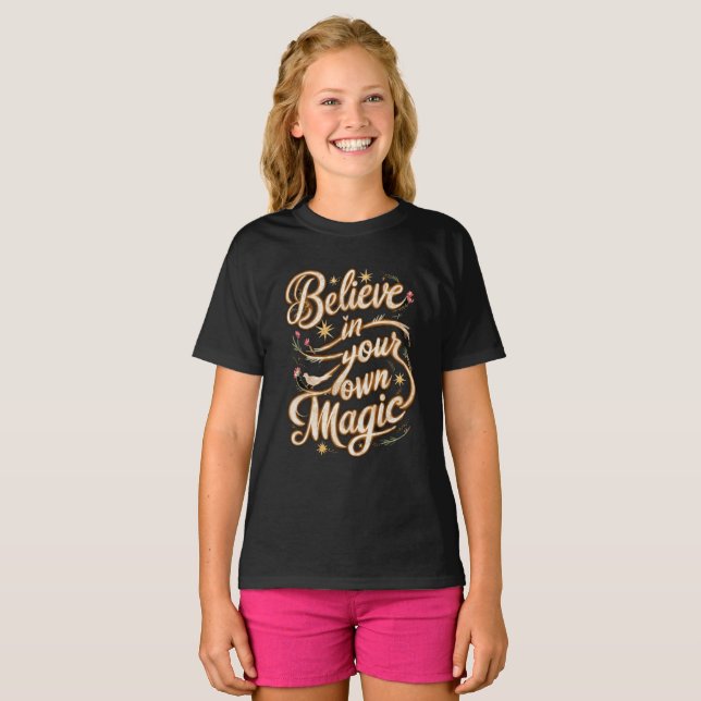 Camiseta Creer en tu propia magia (Anverso completo)