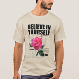 Camiseta Creer En Tu Propio Moti De Ropa Rosa
