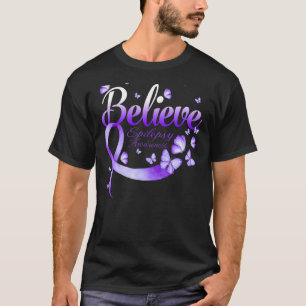 Camiseta Creer Epilepsia Conciencia Mariposa