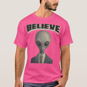 Camiseta Creer Extranjero En Demanda Por Ufo Buffs Martian