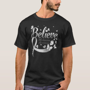 Camiseta Creer Melanoma Sensibilización Mariposa