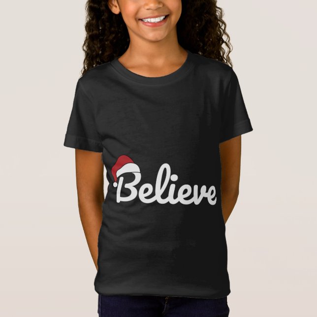 Camiseta Creer Navidades de Santa Cute (Anverso)