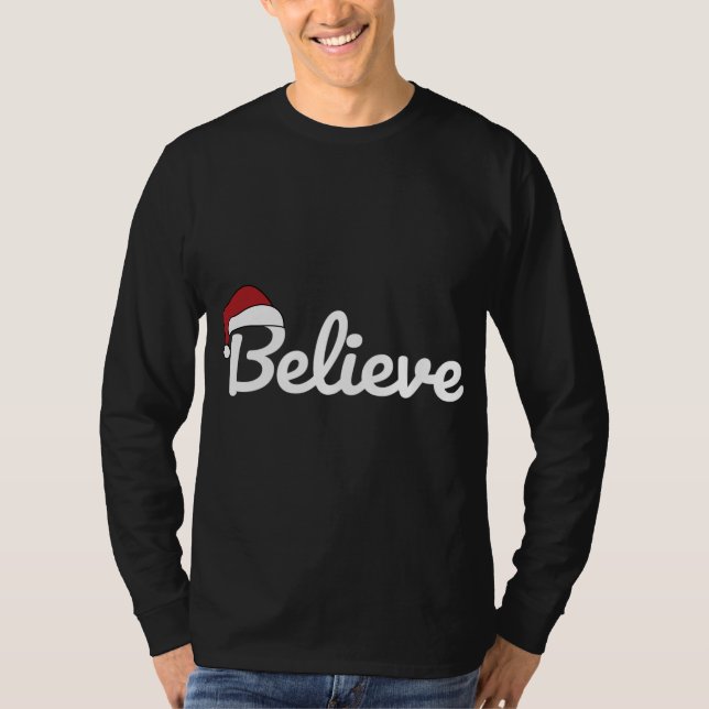 Camiseta Creer Navidades de Santa Cute (Anverso)