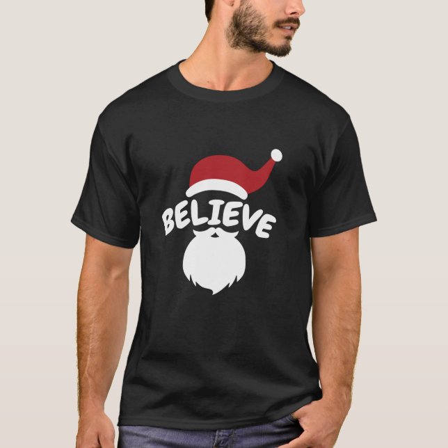 Camiseta Creer Navidades de Santa Cute (Anverso)