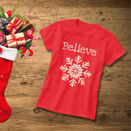 Camiseta Creer Navidades de Snowflake