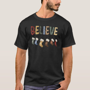 Camiseta Creer Navidades Socks Fiesta de navidad Feliz Navi