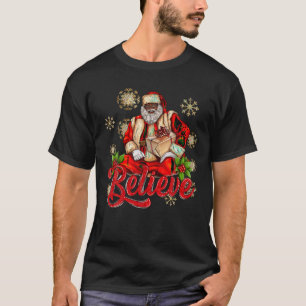 Camiseta Creer que el africano negro africano Claus los árb