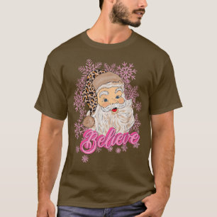 Camiseta Creer Rosa Santa Claus El Leopardo de la Nieve Cri