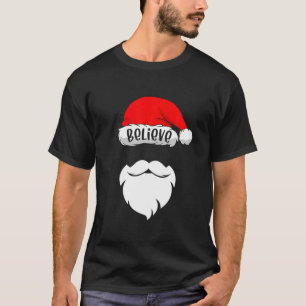 Camiseta Creer Santa Hat Navidades Squad Family Group Mat
