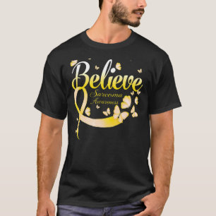 Camiseta Creer Sarcoma Sensibilización mariposa