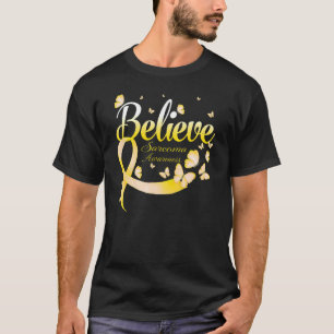Camiseta Creer Sarcoma Sensibilización mariposa