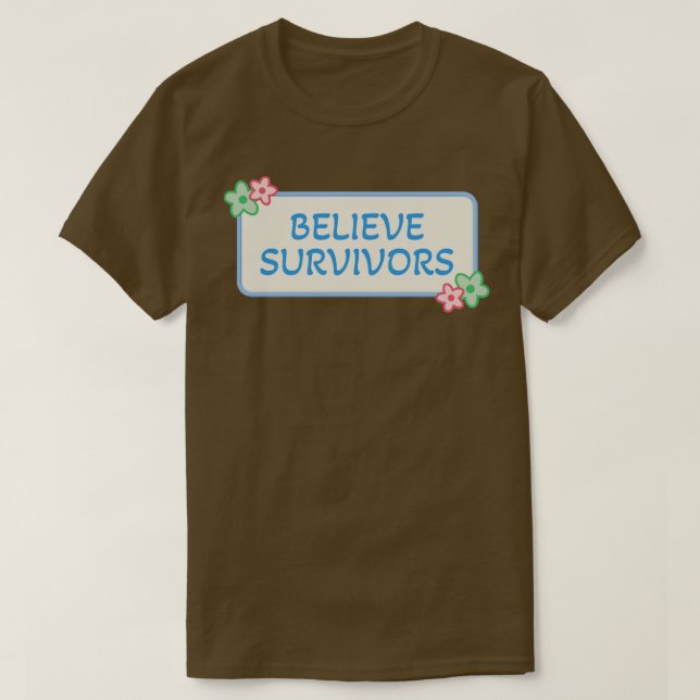 Camiseta Creer supervivientes (Diseño del anverso)