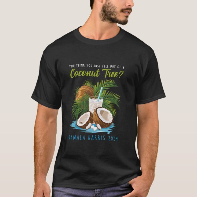 Camiseta Crees que acabas de caer de un árbol de coco Kama (Anverso)