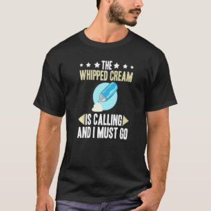 Camiseta Crema batida, dulce crema, recetas de cremador que