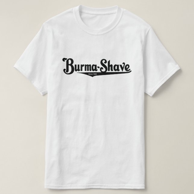 Camiseta Crema de afeitado de Burma-Shave (Diseño del anverso)