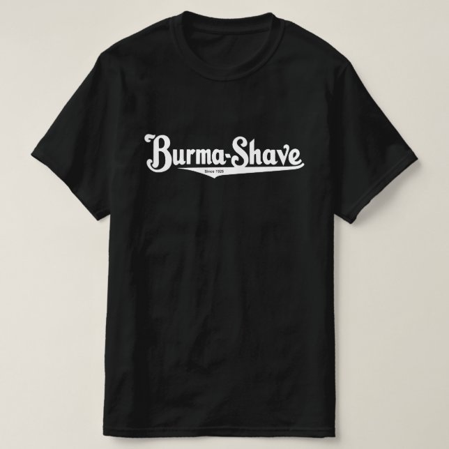 Camiseta Crema de afeitado de Burma-Shave (Diseño del anverso)