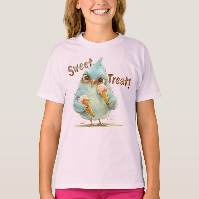 Camiseta Crema de helado de búho dulce (Anverso)