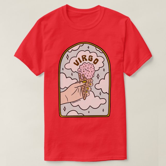 Camiseta Crema de helado Virgo (Diseño del anverso)