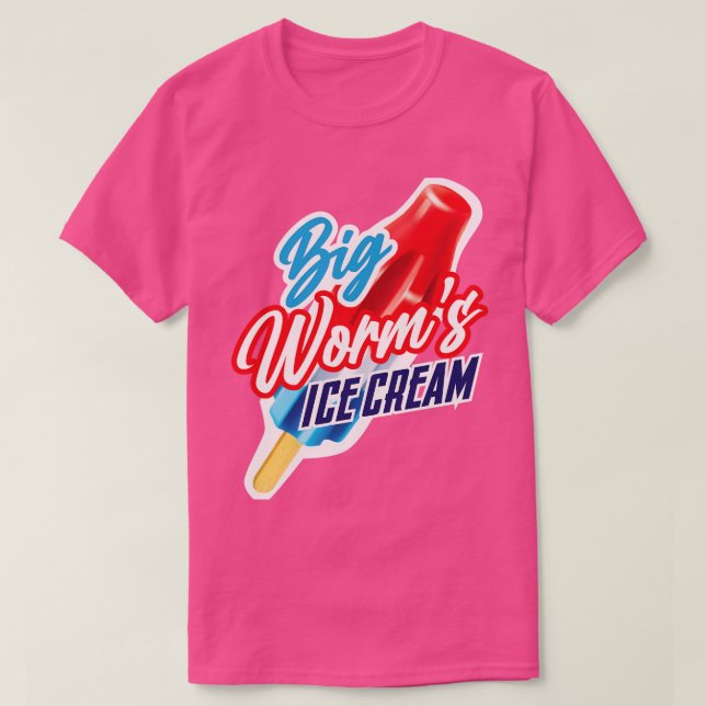 Camiseta Crema de hielo Big Worms (Diseño del anverso)