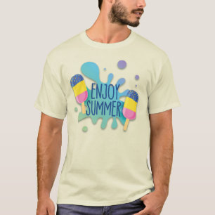 Camiseta Crema De Hielo Con Efecto De Esplandor De Agua/ So