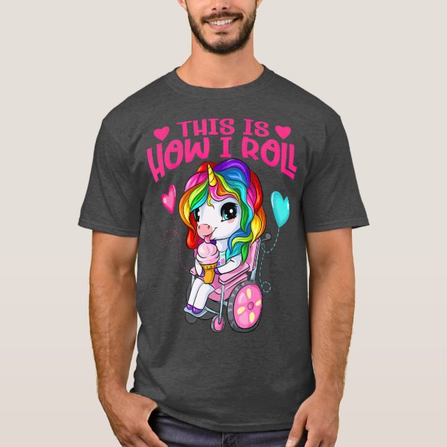 Camiseta Crema De Hielo Cuta Comer Chica De Unicornio En si (Anverso)
