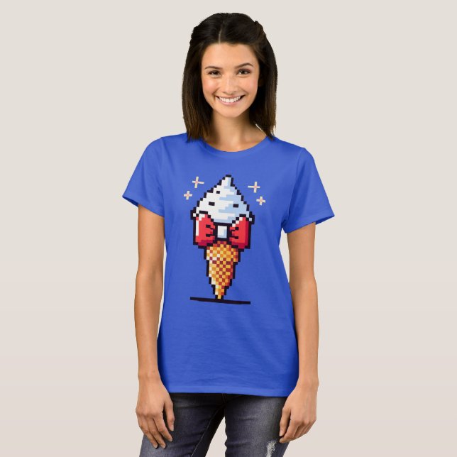 Camiseta Crema De Hielo Dapper - Diseño De Postre De Arte P (Anverso completo)