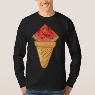 CAMISETA CREMA DE HIELO DE AGUA - FRUTA DIVERTIDA Y CREMA D