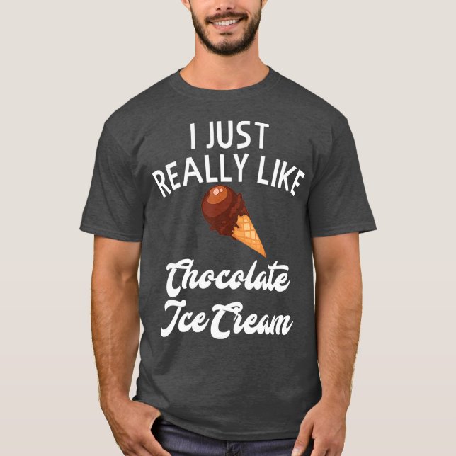 Camiseta Crema De Hielo De Chocolate (Anverso)