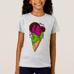 Camiseta Crema de hielo de cráneo de Berry Skull mortal
