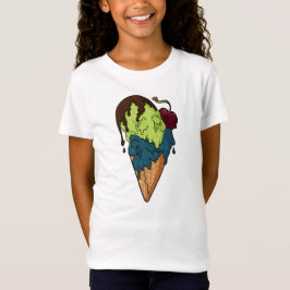 Camiseta Crema de hielo de cráneo mágico y dulce mortal